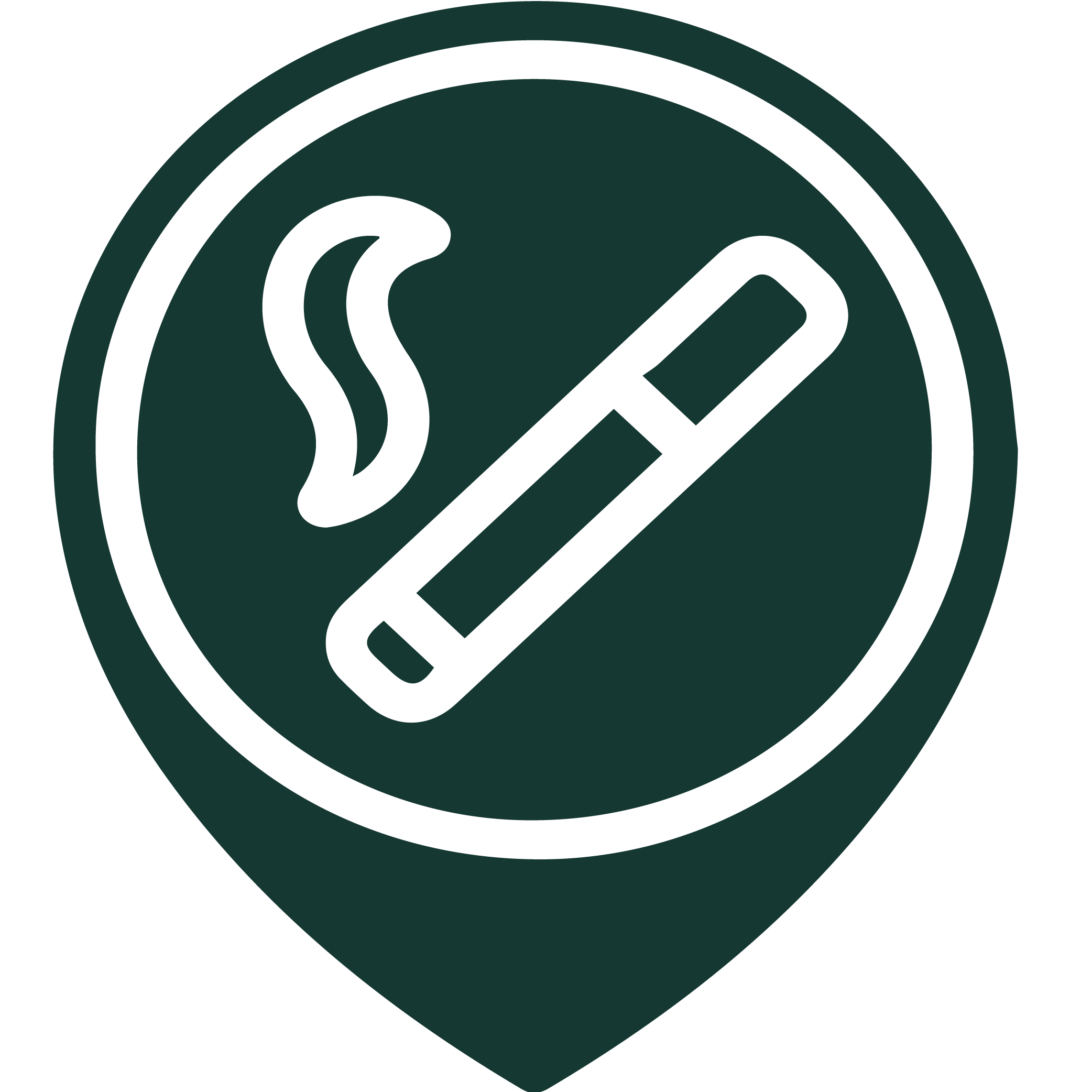 designated smoking area